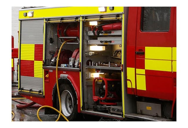 Fire engine fire stock
