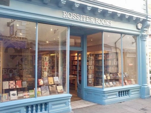 Front of Rosters Bookshop in Monmouth