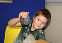 Children discover the Stone Age at Haslemere Educational Museum