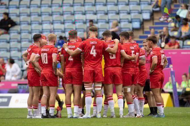 Team Wales before the match against Malaysia Commonwealth Games 2022