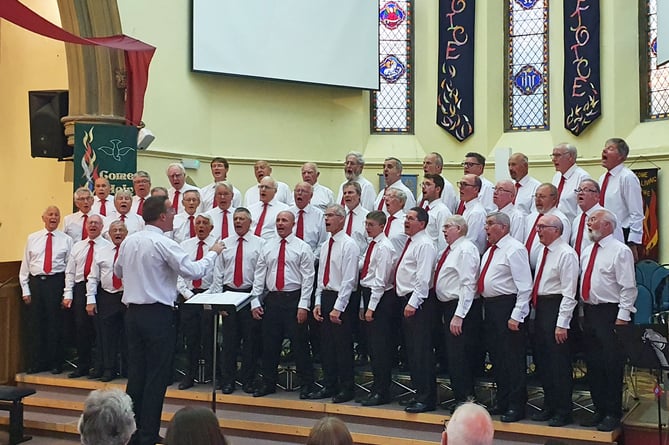 Midsomer Norton Male Choir performed for the first time in years.