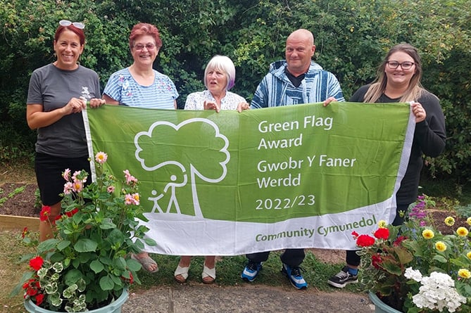 Aberporth Recreation Ground received the Green Flag Community Award