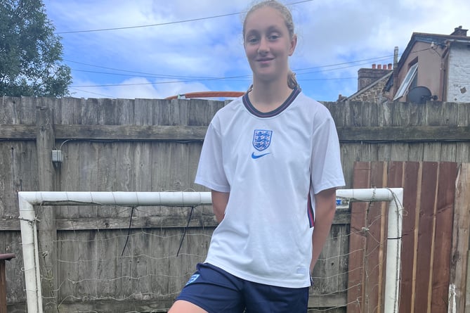 Erin Read, 13, Okehampton footballer
