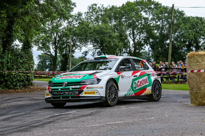 Meirion Evans and Jonathan Jackson finished third overall at Cork 230 International Rally 2022