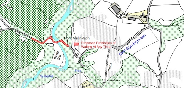 Pont Melin Fach map
