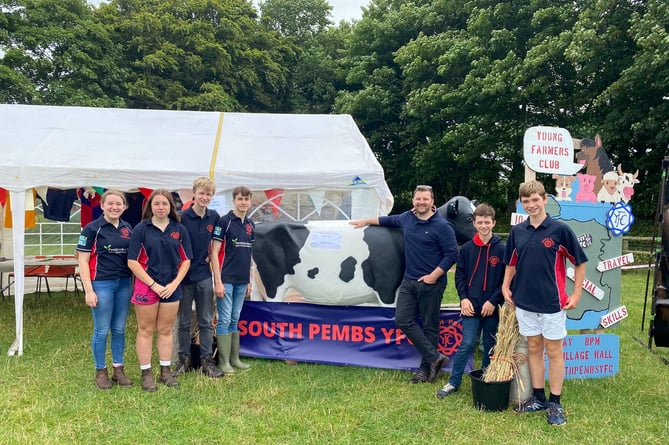 YFC at Pembroke Town and Country Show Lamphey with Samuel Kurtz