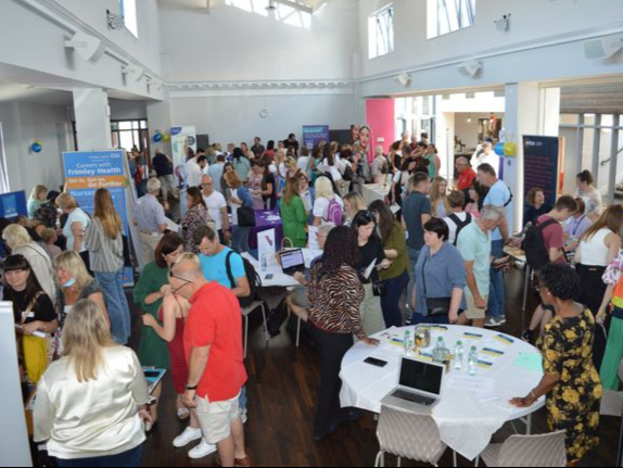 A successful jobs fair was held at the Farnham Memorial Hall in July