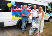 Crediton area people thanked for donations on Ukraine aid donation day
