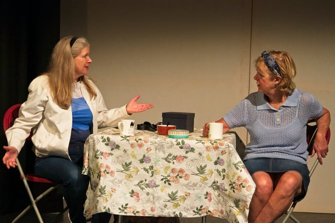 A scene from the play Top Girls, performed by Alton Fringe Theatre in July 2022.