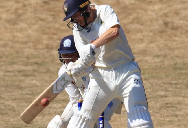 Michael Heffernan in action during Alton first team’s 125-run victory against Ventnor on Saturday