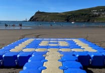 New swimming pontoon launched in Port Erin Bay